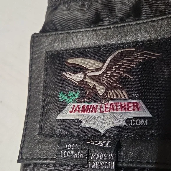 Jamin Leather Black Jacket - Picture 4 of 5